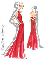 Red Dress Designer Note Card Box Set