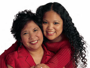 Photo of mother and daughter.