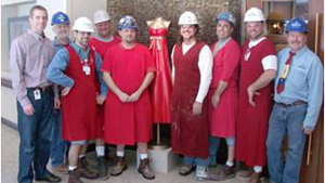 Men in red from the Heart Truth Facebook page at http://www.facebook.com/photo.php?fbid=10150096597387357&set=o.6476847301&theater