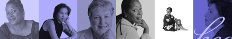 collage of women