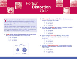 Portion Distortion quiz